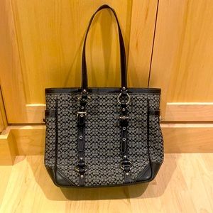 Coach Logo Black Tote